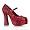 DOLLY-50 (Sexy-50G) 5" Mary Jane Pump, Red Glitter-Size 9