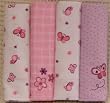 Just Born 4-Pack Flannel Receiving Blankets - Flutters and Flowers