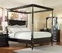 Sahara Collection Expresso Finish California King Size Canopy Bed