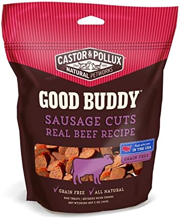 Castor & PolluxGood Buddy Sausage Cuts Real Beef Recipe Grain Free Dog Treats, 5-oz bag