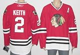 Duncan Keith Jersey Chicago Blackhawks #2 Red Jersey Hockey Jersey (52/XL)