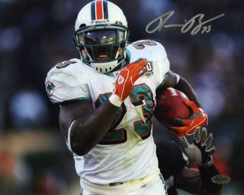 Mounted Memories Miami Dolphins Ronnie Brown Autographed 8X10 Photo