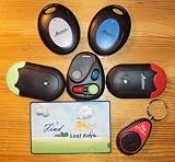 RMKF Wireless RF Key Finder Locator, Remote Control with wallet type transmitter, Pet, Wallet, Key Finder,for ipod nano video classic touch MP3 Cellular Phone Finder New with extra set of wallet remote control and receiver New (In RMKF Package)