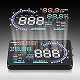 Eoncore New Universal 5.5" Car A8 Hud Head Up Display with OBD2 Interface Plug Play KM/h MPH Speeding Warning