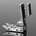 Aisster(TM) Roller Foot Presser Foot Snap-On High Shank Leather Sewing Accessories for Singer Juki Industrial Sewing Machine