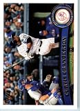 2011 Topps Baseball Card # 433 Curtis Granderson - New York Yankees - MLB Trading Card (Series 2) in a Protective Screwdown Case