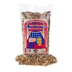 Wooden Barbecue Chips - Hickory Wood (1 Kg)