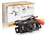 TaoTronics® TT-CC03 Car Rear View Surface Mount Backup Camera with 7 LED Night Vision (Waterproof IP67 / Color CMOS / 135 Degree / Distance Scale Line)