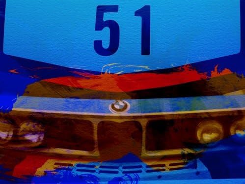 NAXART BMW Racing Colors Premium Poster Print 27.5"x36"