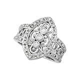 14K White Gold 1/4 ct. Diamond Right Hand Ring