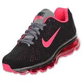 NIKE Air Max 2011 SL Women's Running Shoes, Black/Cherry/Metallic Dark Grey