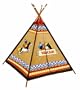YAKARI 86559 - Wigwam braun 127/127/180 cm