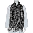 Mens Neck Scarf Accessory Jacquard Design Rayon Muffler 10 x 70 inches