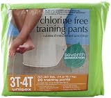 Seventh Generation Training Pants, 3T-4T (32-40 Lbs), 26-Count (Pack of 4)
