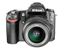 Nikon D80 SLR-Digitalkamera (10 Megapixel) Kit inkl. DX VR 18-55 Objektiv