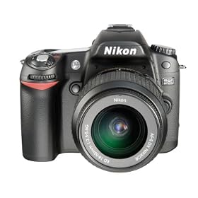 Nikon D80 - Digital camera - SLR - 10.2 Mpix - Nikon AF-S DX 18-55mm lens - optical zoom: 3 x - supported memory: MMC, SD, SDHC