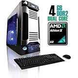 CybertronPC X-Sniper SAAN4120BRBSL, Black/Silver, AMD Athlon II X2 Dual Cor ....