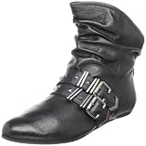 51slFfjvHxL. SL160  Naughty Monkey Womens Aerospace Ankle Boot,Black,10 M US