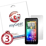 myGear Products CLEAR LifeGuard Screen Protectors for HTC EVO View 4G (3 Pa ....