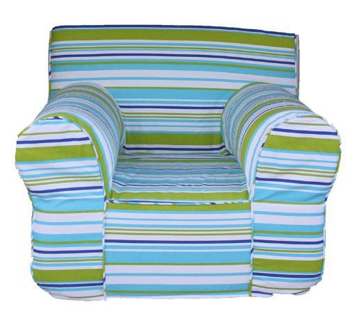 Insert for Pottery Barn Anywhere Chair Oversize + Summer Stripe Slip Cover
