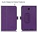 [Corner Protection] ASUS MeMo Pad 7 ME 176CX Case Cover, FYY Premium Soft Folio Leather Case for ASUS MeMo Pad 7 ME 176CX Purple (With Auto Wake/Sleep Feature)