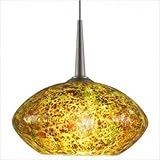 IMAGE OF Pandora Pendant with Emerald Glass Finish: Bronze