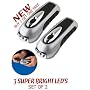 Hand Crank Illuminator Wind-up LED Flashlights - 2 Pack
