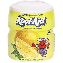 Kool-Aid Drink Mix, Sugar Sweetened Lemonade, 20-Ounce Containers (Pack of 6)