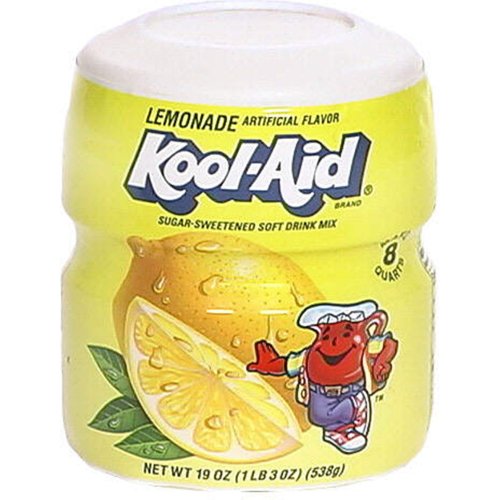Kool-Aid Drink Mix, Sugar Sweetened Lemonade, 20-Ounce Containers (Pack of 6) by Kool-Aid