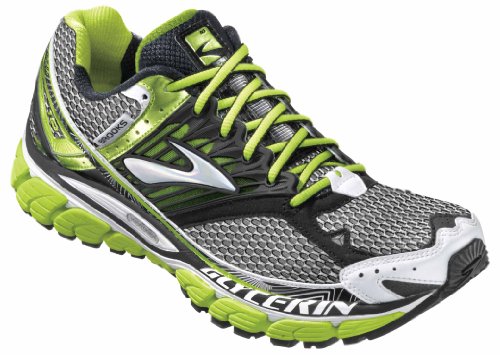 Brooks Men's Glycerin 10 Running Shoe,Lime Green/Black/White,11 D US