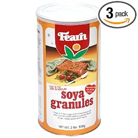 Fearn Soya Granules, 2-Pound Canister (Pack of 3)