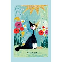 ROSINA WACHTMEISTER by ULSTER WEAVERS Leinen Geschirrtuch Handtuch - Serie ' my garden ' - Katzen Motiv