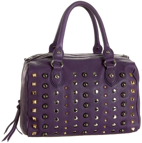 Sorial Studded Satchel,Purple Haze,one size