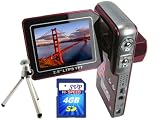 SVP HDDV-3000 12MP Max. 6-in-1 Multi-Functional Camcorder with Rare Huge Flip LCD! (4GB High speed SD Card & Tripod Included)