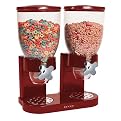 Double Dry Food Dispenser - Red