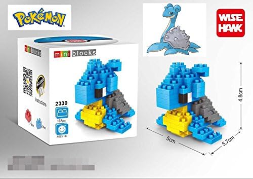 Anime Pokemon Lapras Diamond Mini Building Nano Blocks Kids Toys Pocket Monster