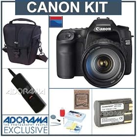 Canon EOS-40D Digital U.S.A. Camera with 28-135 IS USM Lens, 4GB CF Memory Card, Spare BP-511 Lithium-Ion Battery, Lowepro Holster-Style Case, Mack 3 Year Extended Warranty, Digital Remote Release, Professional Lens Cleaning Kit