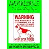 GERMAN SHEPHERD DOG SIGN 9"x12" ALUMINUM