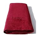 Wellness Saunatuch Uni bestickt 70x200 cm, Farbe: wein - rot, Material: 500g/m�, 100 % Baumwolle