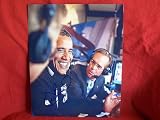 Joe Buck Autographed 2009 All Star Game 8x10 Photo Featuring Barack Obama, Proof Photo of Joe Signing for Us.