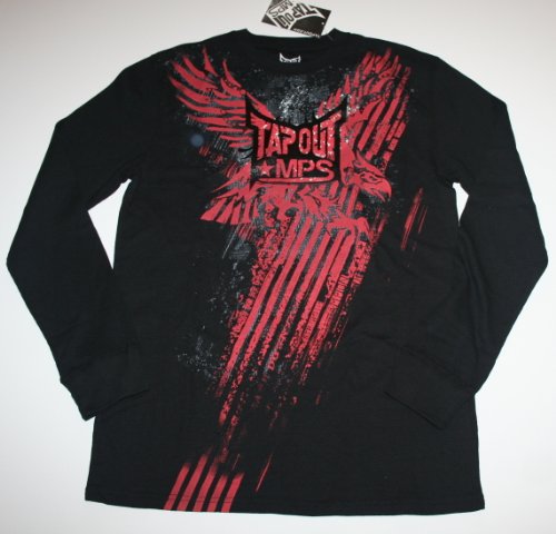 Tapout MPS Men's Long Sleeve 'I want to be a Champion' Thermal Tee - Black