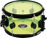 Pacific Drums by DW Acrylic Snare With Black Hardware, Hot Rod Green 6X10