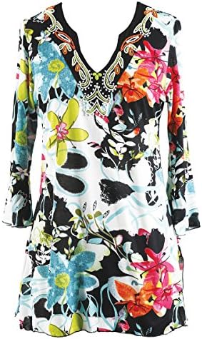 Plus Size Cover-up - Garden Oasis Tunic
