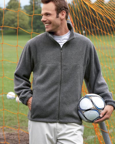 Harriton Mens Full-Zip Fleece Jacket. M990