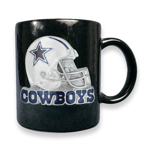 Dallas Cowboys 15oz Black Ceramic Mug
