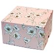White Poppies - Set of 4 Two Piece Gift Boxes (5" x 5" x 3")