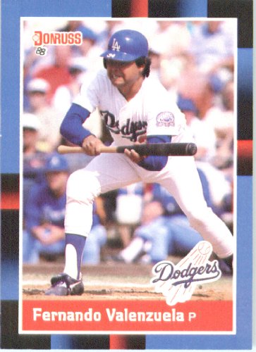 1988 Donruss # 53 Fernando Valenzuela Los Angeles Dodgers Baseball Card