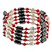 Magnetic Wrap Necklace/Bracelet - Red Bicone with