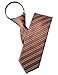 H2H Mens Casual Comfortable Zipper Stripe Patterned Fashion Neck Tie