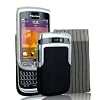 Blackberry Torch 9810 Smartphone Black Gel Case Cover & Protective Sock By Kolay